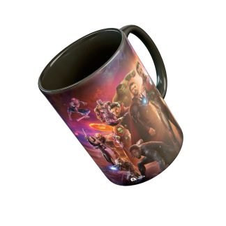 Tee Mafia - Avengers Black Printed Mug, 330 ml Ceramic Coffee Mug